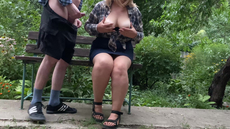 OurFetishLife: Stepmom MILF lets me cum on her tits