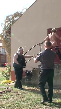 BDSM Blonde Is Tied up and Whipped