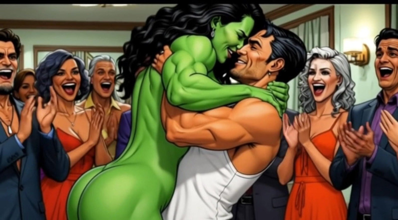 Octopussy Lovers Club: 섹시한 She-hulk 누드. 만화
