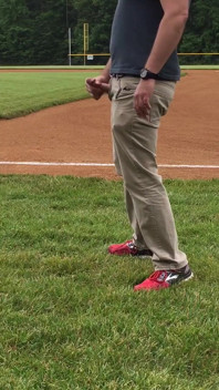 Jerking off on the Baseball Field by Home Plate
