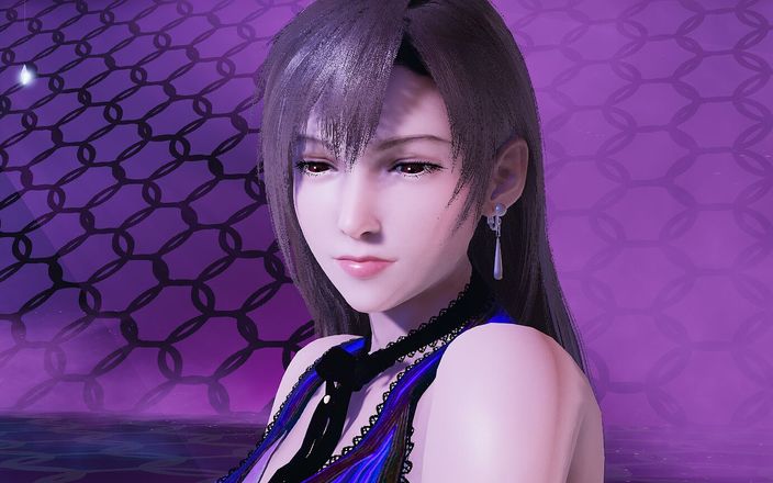 3D-Hentai Games: T ara - NumberNine Aerith Tifa Lockhart spogliarello kpop abito viola...