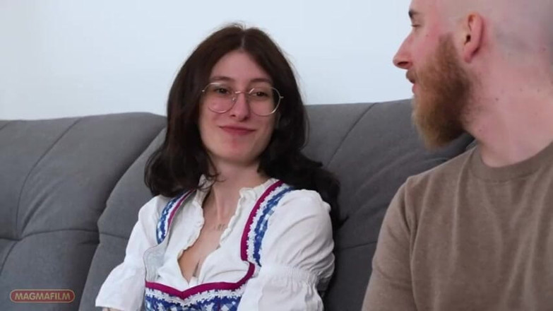 Pro Amateur by Magmafilm: Emma Leaves the Glasses on While Cumming in the Face