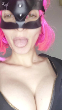 Observe My Passionate Self-pleasure with a Kitty Mask and Big Tits
