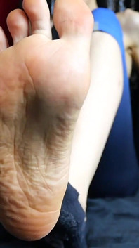Wrinkled Soled Worship After Workout