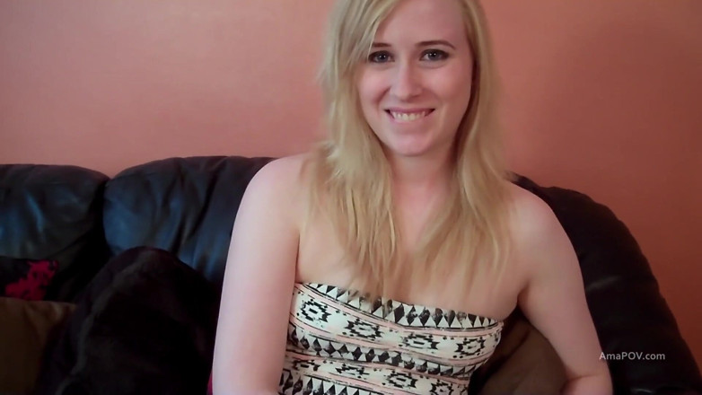 AmaPOV: Undressing Satine reveals her hairy pussy