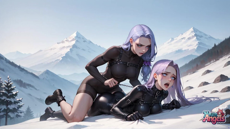 NeuroAngels: Snow Queen'in alp tepelerinde süt püskürterek orgazmı