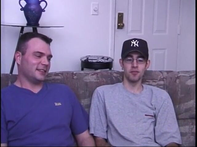 Gays Case: Young geeky stud opens his legs wide for his boyfriend...