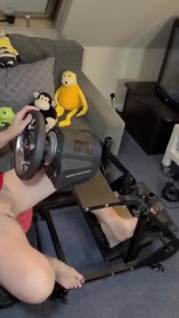 Sexy MILF Lisa Essex Fake Pedal Pumping and Real Masturbation
