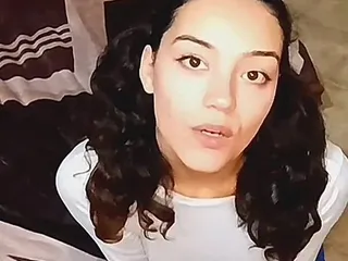 Productoraeros: Sexy Latina Girl on Her Knees Asking You to Fill...