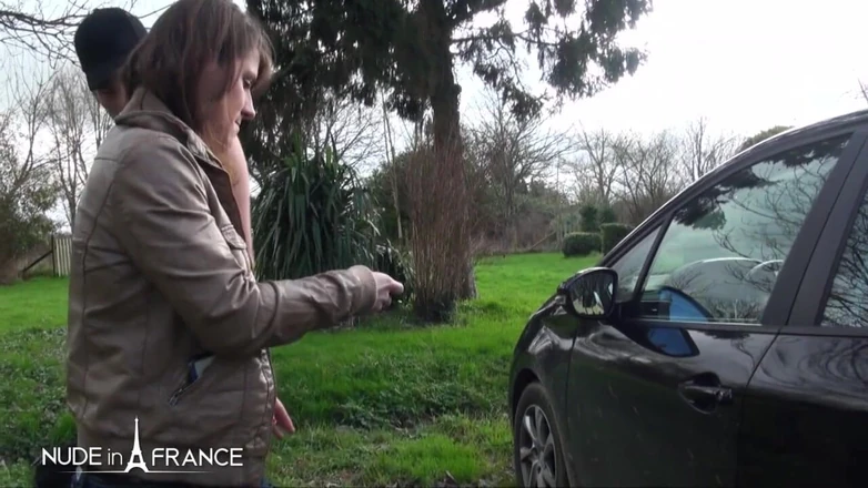 Nude in France: Melody gets anal fucked by big cock of the mechanic !