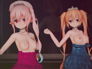 Mmd anime girls: Mmd R-18 Anime Girls sexy dancing clip 351