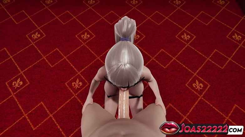 Joas22222: Fetisch footjob böses mädchen in schwarzer Maske - Hentai 3D Animation mit...