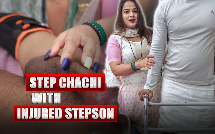 pinki_cute: Chachi Ki Chudai- Chachi Helped Injured Stepson for Pissing, After...