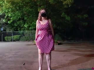 SexySir Productions: 50&#039;s Pink-n-black Dress Anal Tease