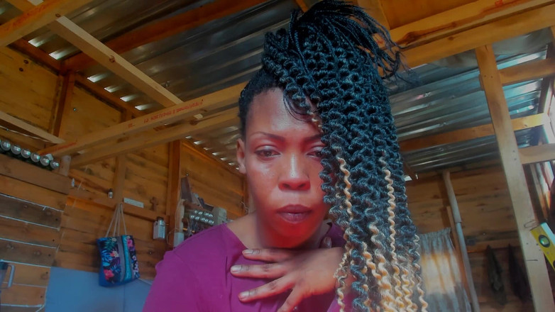 AnalEbony: Ébano rabuda de calcinha balançando, rabo tremendo, bunda batendo palmas...