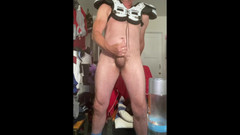 JockDad87: 足球 dilf jockdad87 拍摄一个 jock 负载