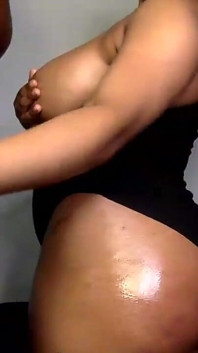 Hot Ebony Babe Strokes Monster BBC