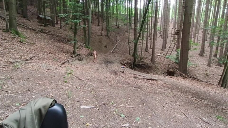 kickerscooter: Wilderness Without Inhibitions Chasing in the Middle of the Forest