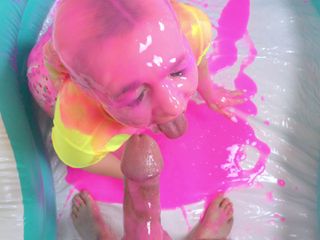 Toby Dick Studio: गीला और गन्दा चेहरा चुदाई - pink Gunge