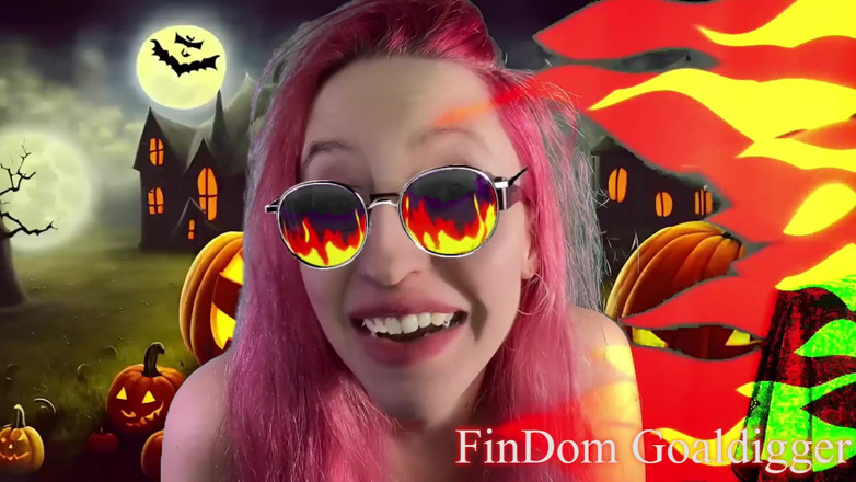 FinDom Goaldigger: 할로윈으로 변신한 자지 계집애