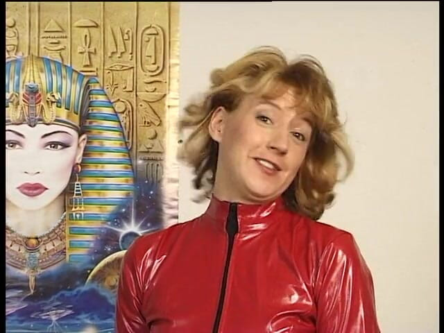 Naughty Girls: Latex lezdom whipping masked submissive