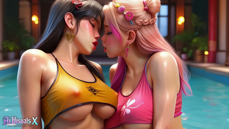 AI Visuals X: Two Sides of Asian Fantasy - Pretty Babes Then Goth Bimbos...