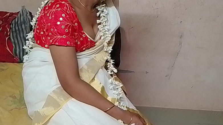 Skydreem1104: Kerala Malayalee Girls Sari se bucură de pula soțului ei în...