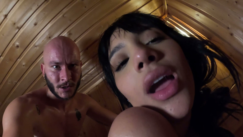Alex Goes: Sauna Breeding - Busty Colombian Girl Gets Cum Covered &amp; Creampied