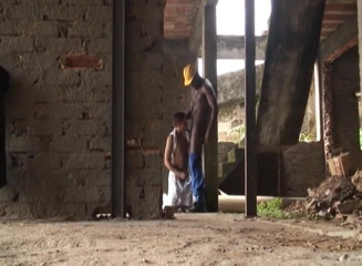 Gay Diaries: Muscular black construction worker fucks young guy with his huge...