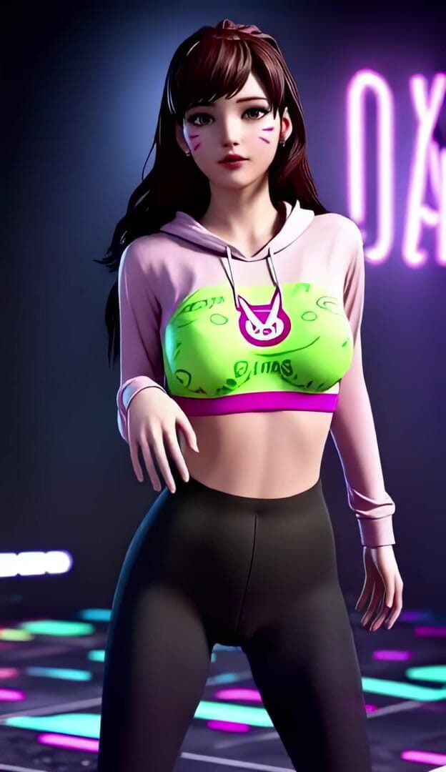 3D-Hentai Games: D.va Fiery Fire Dance (2ne1 - Oheň)