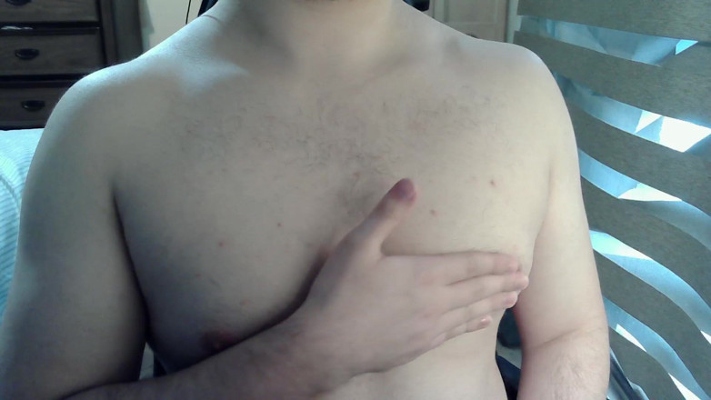 Himbo_Fox: Muscular jock plays with his nipples on cam