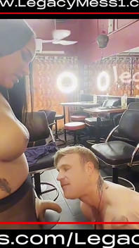 Dominant Asian Hung Shemale Fucks Customer in the Bar Deep Anal