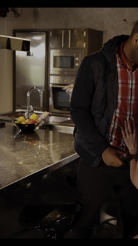 Melina May is without husband at home and seduces the kitchen planner