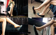 Rebecca Diamante: Ballet Flats colgando ignoran la adoración de pies fetiche