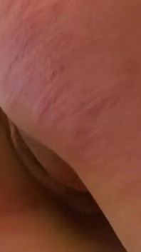 Fingering and spanking this little slut