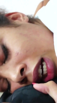 Ebony teen Serena Ali sucks and fucks a big cock to get his hot cum