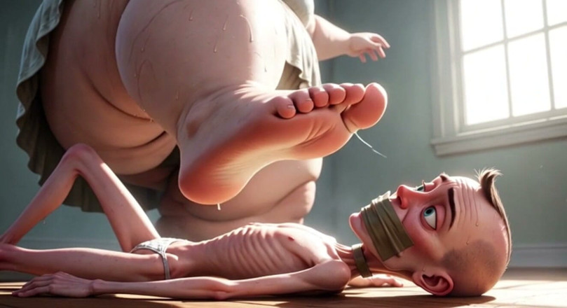 YOUR BEST FANTASY: SSBBW Steps Hard on Man's Face - Humiliation