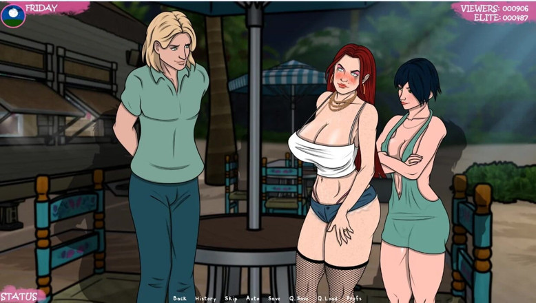 XXX Games Bunk: Lust Town - Gameplay - Roleplay - Amanda Bekerja Di Bar Dan Terdedah...