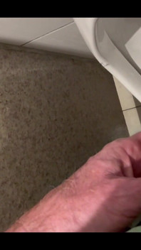 Free Punlic Urinal Piss by Request. Enjoy Seeing a Stepdaddy Piss in Public