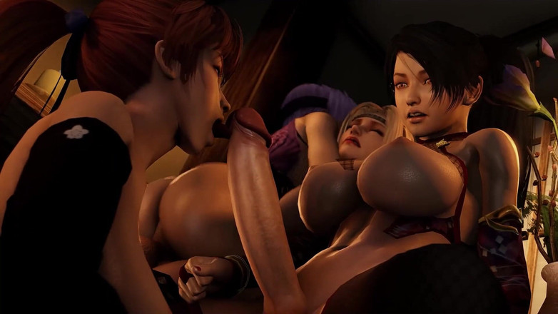 Velvixian3Futanari: Momiji x rachel x kasumi x ayane futa 人妖