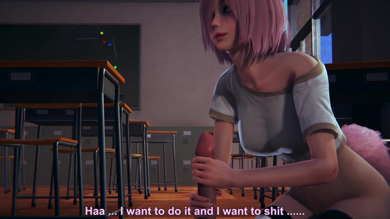 Waifu club 3D: Neko üniversiteli kız yarağını sıvazlıyor
