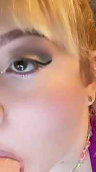 Squirting Dildo Explodes on Face