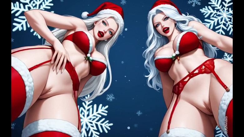 Hot girl dancing: Moș Crăciun sexy - versiune NSFW (ai animation)