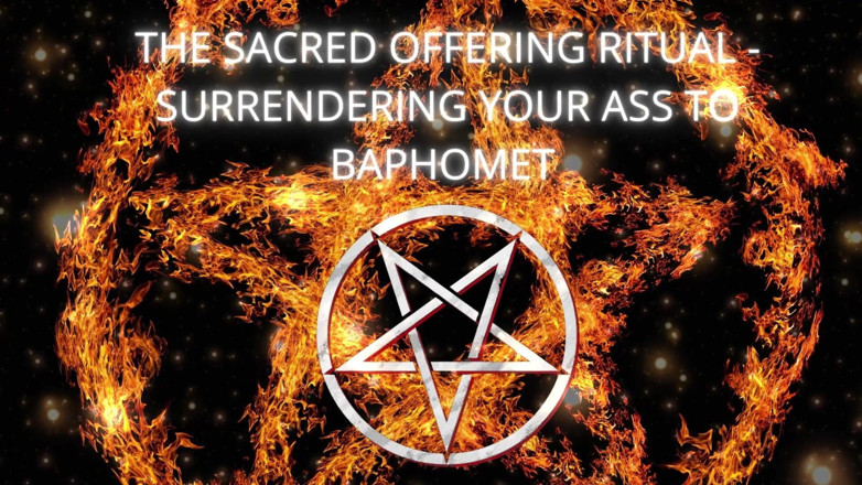 Goddess Misha Goldy: O ritual de oferenda sagrada - entregando sua bunda a Baphomet