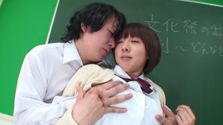 School in Japan: Horny Japanese college girl loves hardcore sex in the classroom