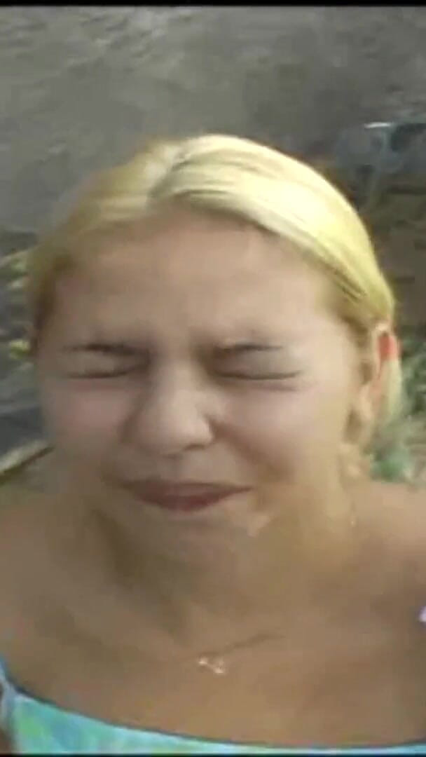 Big Tits Slut Humiliating Piss on Face and in Mouth by Two Big Cocks