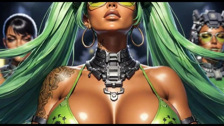 Hot girl dancing: Video musical sexy, animación Ai