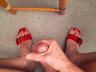Lady Marzia: Marzia Cums in Red in Red Heels and Red Toenails