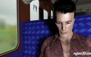 Nylon 3D: Viagem de trem com loira com tesão