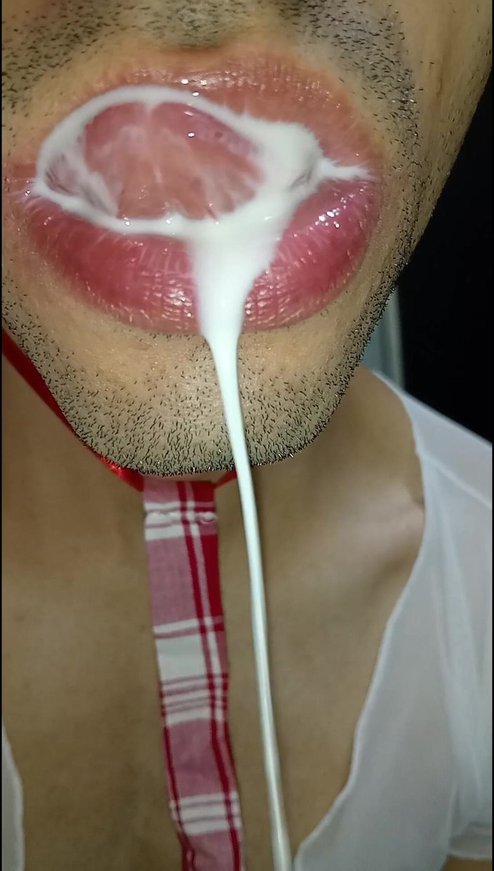 Rey rey: Kom klaar in mijn mond, speel met je sperma en...